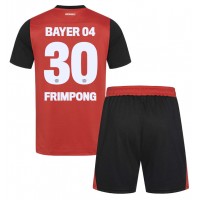 Bayer Leverkusen Jeremie Frimpong #30 Hemmaställ Barn 2024-25 Korta ärmar (+ Korta byxor)